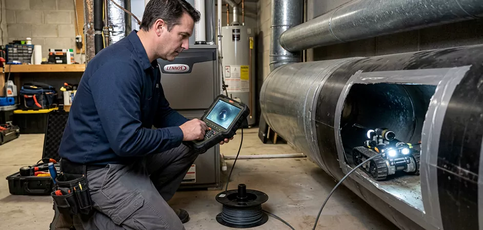 Robotic Duct Inspection in Georgetown, TX