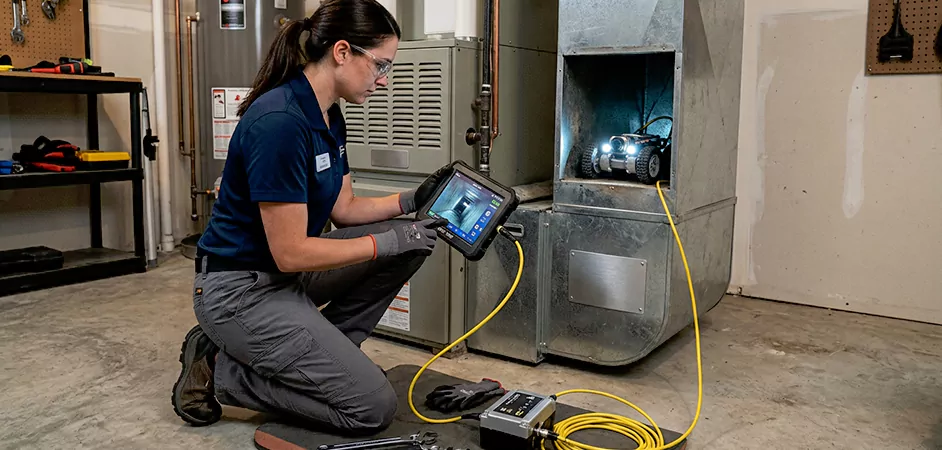 Robotic Duct Inspection in Georgetown