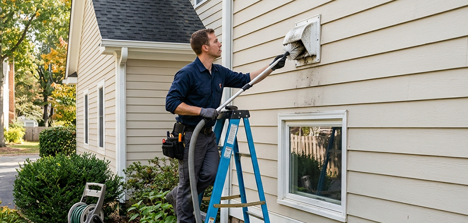 Exterior Vent Cap Cleaning in Georgetown